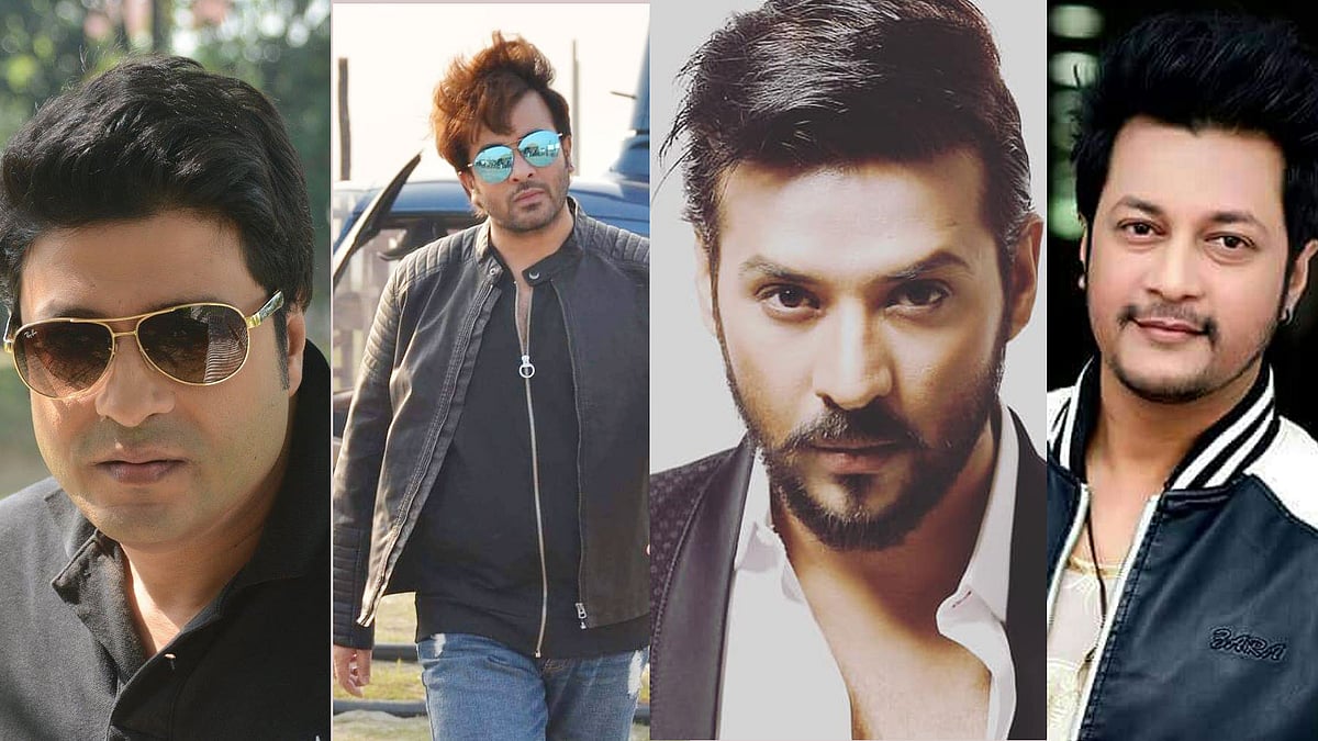 ফেরদৌস, শাকিব খান, ইমন, নিরব প্রথম ছবিতে ব্যর্থ হয়েছিলেন। ছবি: সংগৃহীত