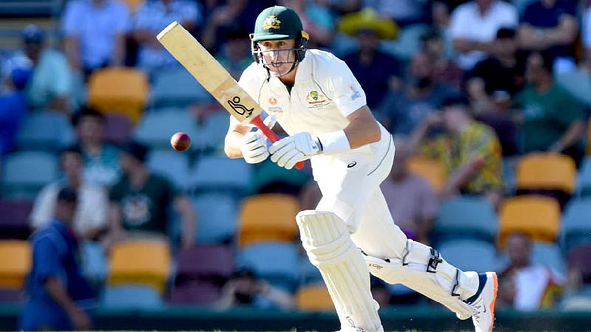 ‘গৃহবন্দী’ থাকলেও অনুশীলন থেমে নেই মারনাস লাবুশেনের। ফাইল ছবি।