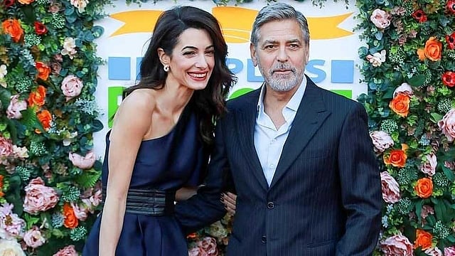 আমাল ক্লুনি ও জর্জ ক্লুনি। ছবি: ইনস্টাগ্রাম