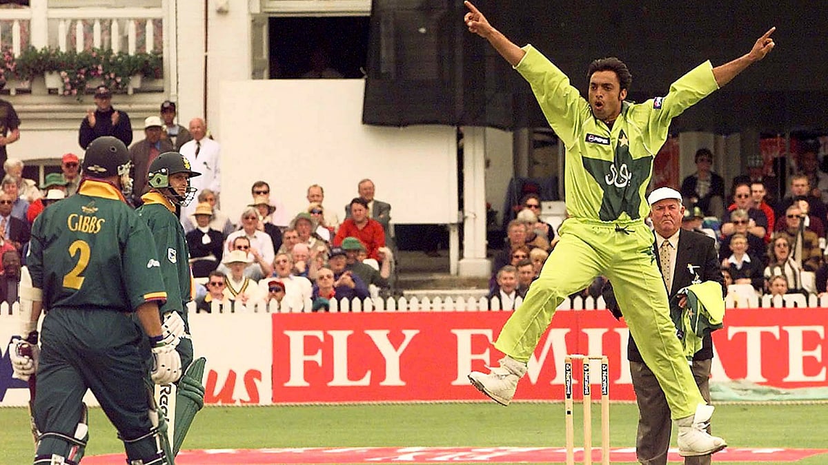 ১৯৯৯ বিশ্বকাপে শোয়েব আখতার। ছবি: টুইটার
