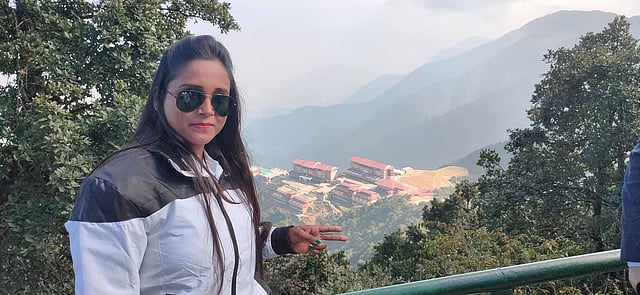 নেপালের কাঠমান্ডুতে মাহফুজা খাতুন। ছবি: সংগৃহীত