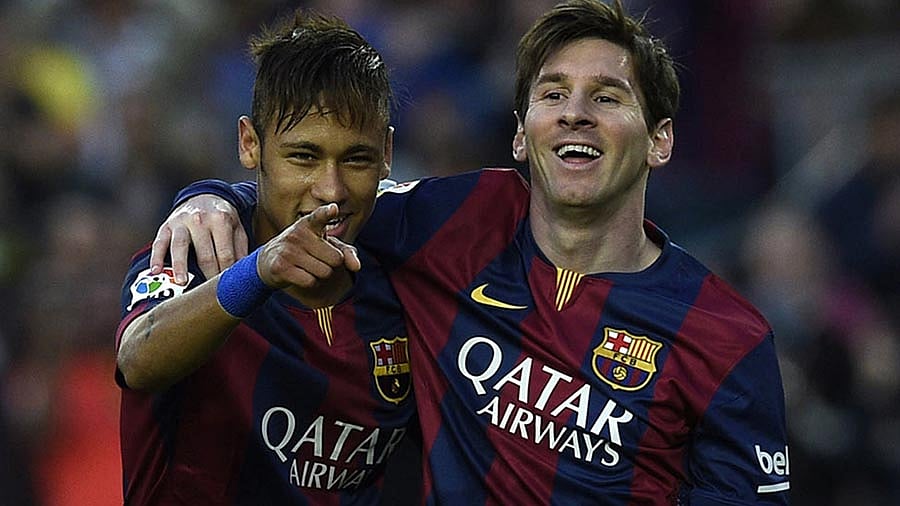 বার্সেলোনায় আবার হতে পারে মেসি-নেইমার জুটি। ছবি : এএফপি