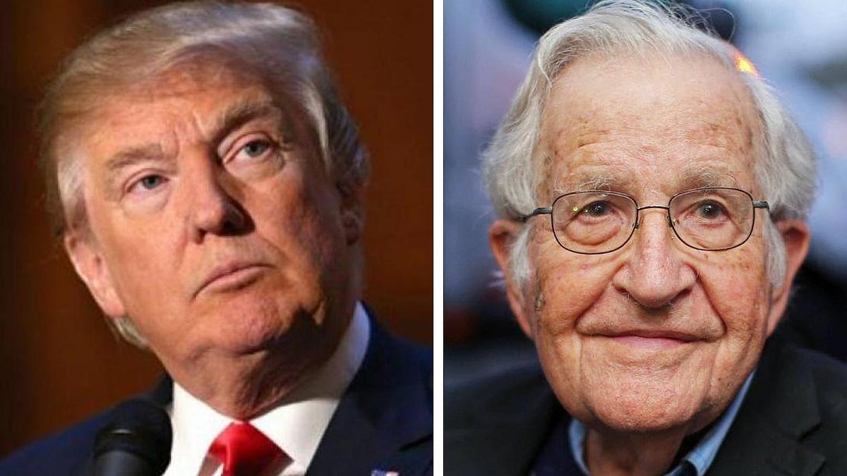 ডোনাল্ড ট্রাম্প ও নোয়াম চমস্কি