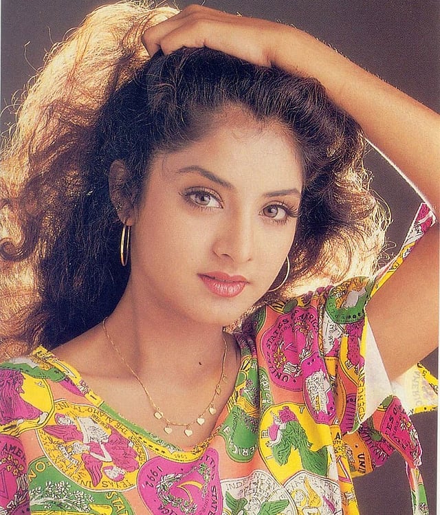 বলিউডের ক্ষণজন্মা অভিনেত্রী দিব্যা ভারতী। ছবি: ফেসবুক থেকে