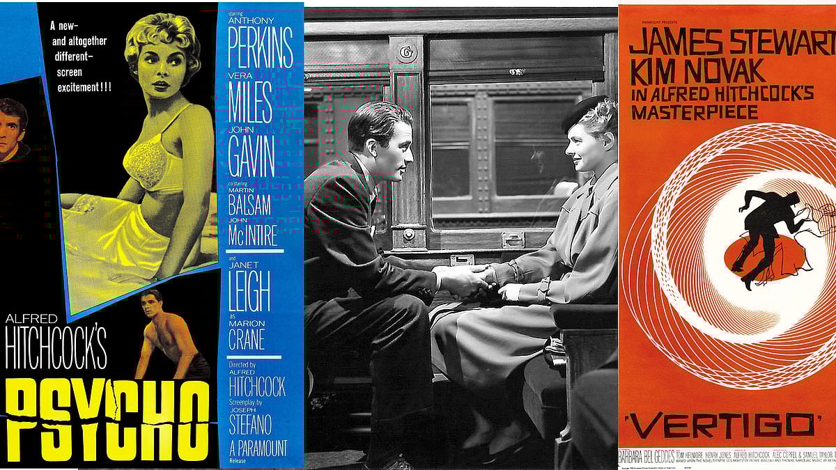 আলফ্রেড হিচককের ভার্টিগো, স্পেলবাউন্ড আর সাইকো। ছবি: সংগৃহীত
