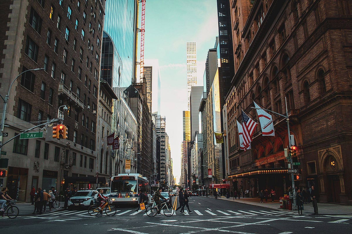 ম্যানহাটনের একটি সড়ক। ছবি: সংগৃহীত