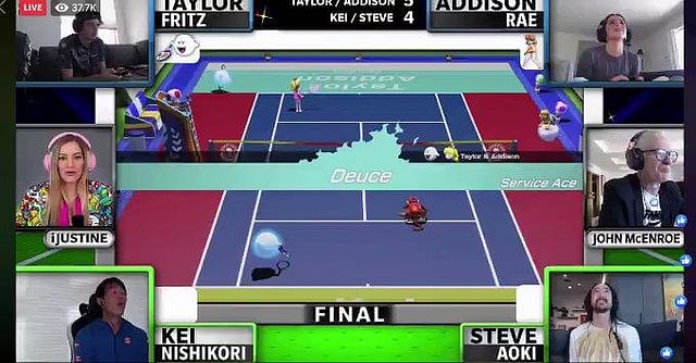 ভার্চুয়াল স্টে অ্যাট হোম স্লামের ফাইনালের একটি মুহূর্ত। সংগৃহীত ছবি