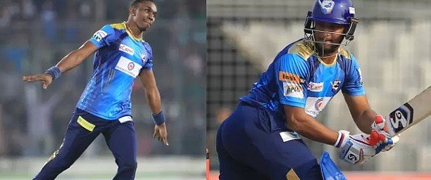 নিজের পছন্দের ফ্র্যাঞ্চাইজি একাদশে সাকিবকে বেছে নিয়েছেন ব্রাভো। ছবি: প্রথম আলো