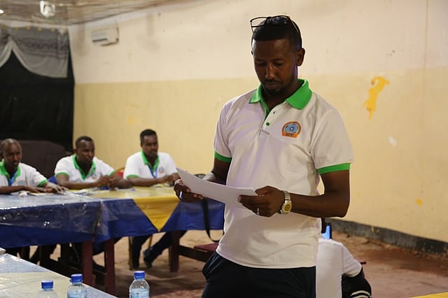 আবদিওয়ালি ওলাদ কানিয়ারে। ছবি: সোমালিয়া ফুটবল ফেডারেশন টুইটার