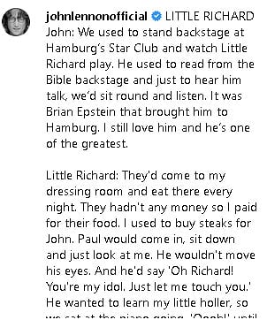 ইনস্টাগ্রামে জন লেননের কাল্পনিক চিঠি।