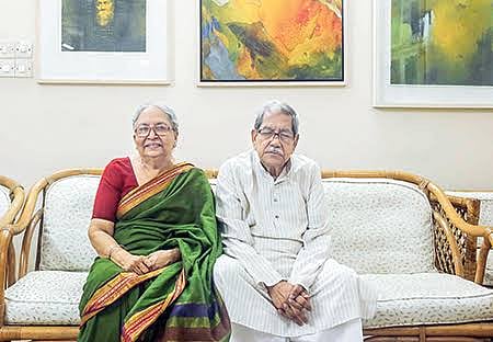 স্ত্রী সিদ্দিকা জামান ও আনিসুজ্জামান