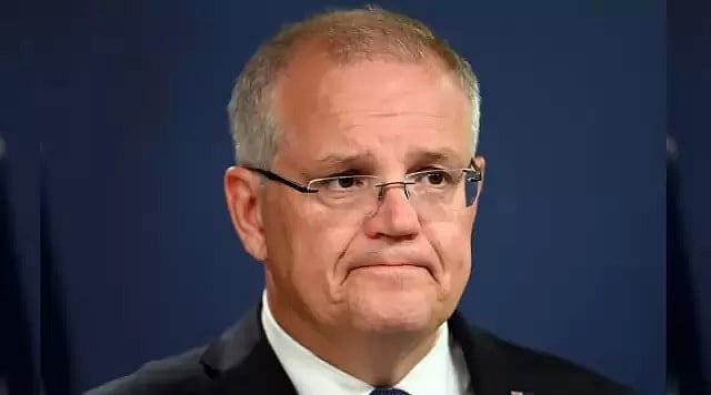 অস্ট্রেলিয়ার প্রধানমন্ত্রী স্কট মরিসন। ছবি: এএফপি