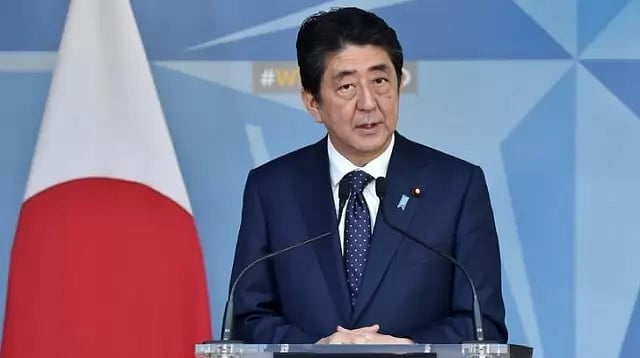 জাপানের প্রধানমন্ত্রী শিনজো আবে। ছবি: রয়টার্স