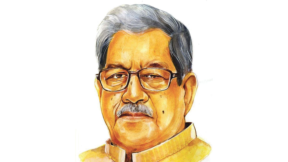 আনিসুজ্জামান (১৯৩৭-২০২০) প্রতিকৃতি: মাসুক হেলাল