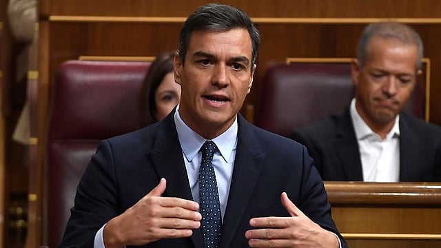 স্পেনের প্রধানমন্ত্রী  পেদ্রো সানচেজ। ছবি: এএফপি