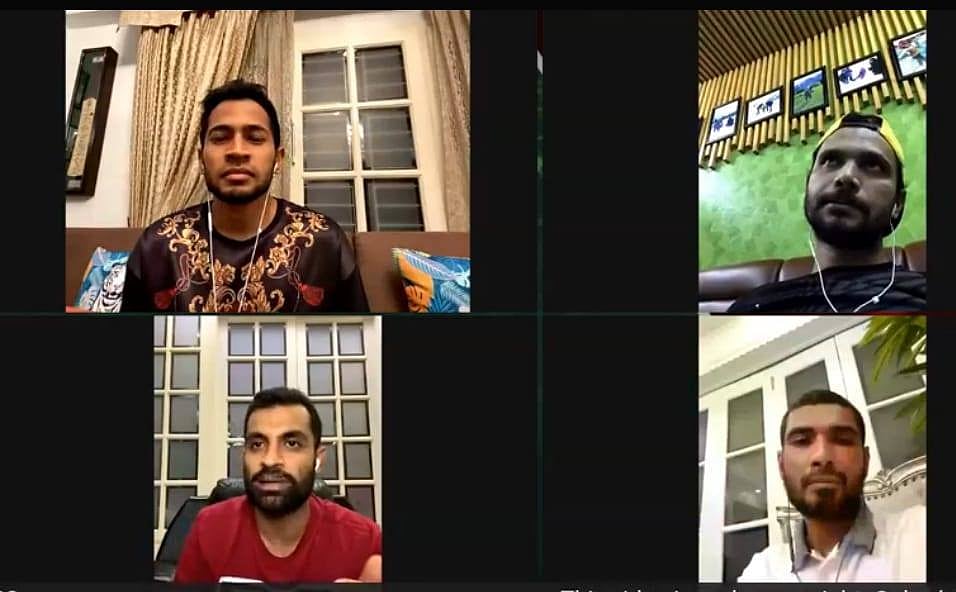 সরাসরি আলাপে তাঁরা চারজন। ছবি: ফেসবুক