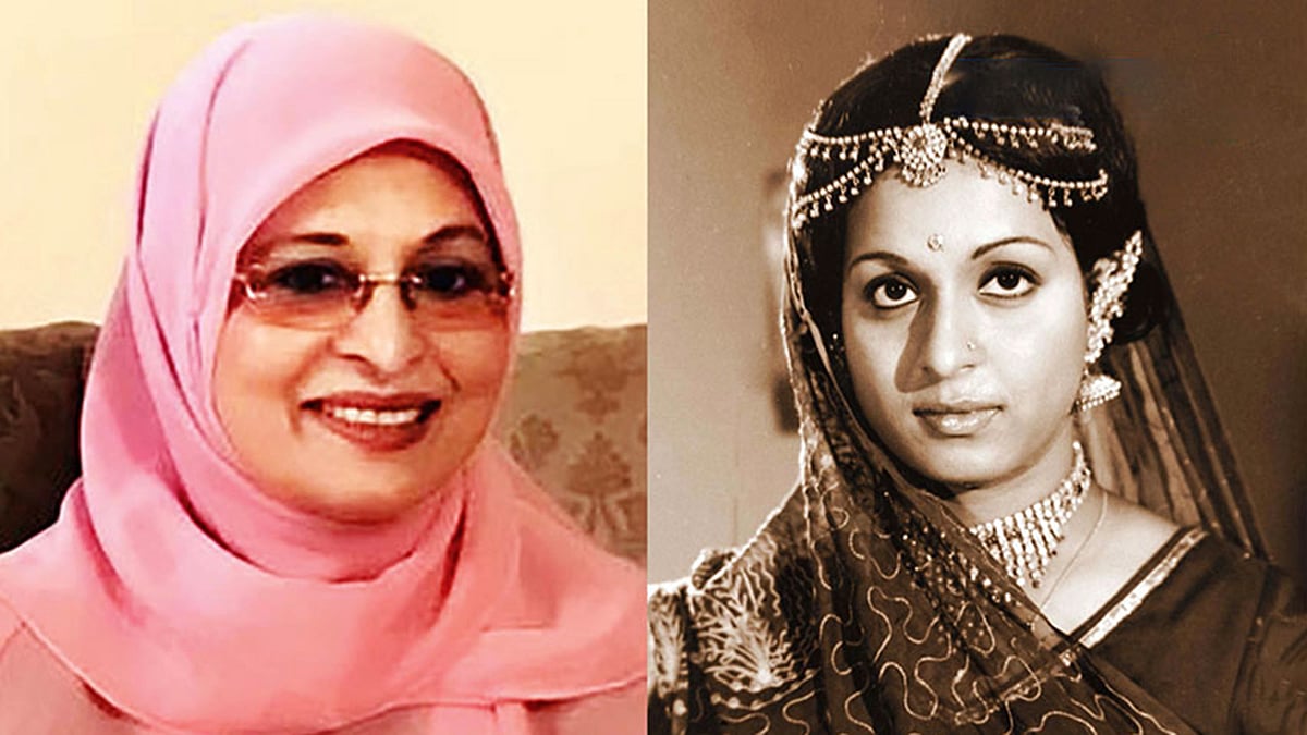 সেকালের শাবানা ও একালের শাবানা। ছবি: ফেসবুক