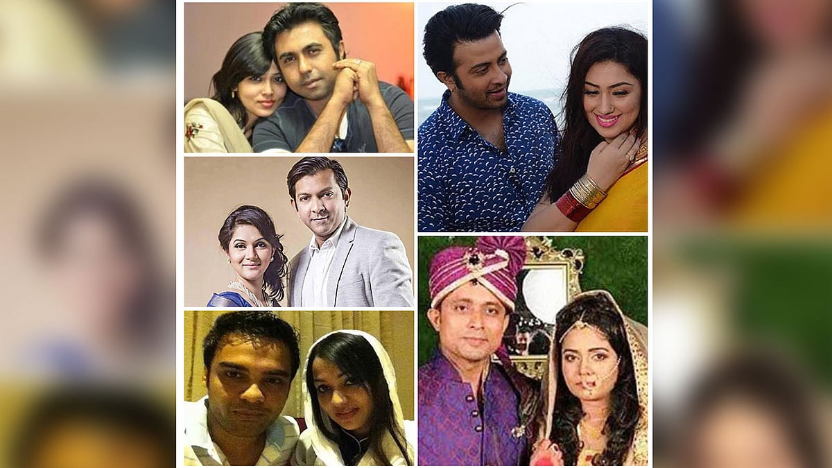 অপূর্ব-নাজিয়া, শাকিব খান-অপু বিশ্বাস, তাহসান-মিথিলা, হাবিব-রেহান, মিলা সানজারি। ছবি- সংগৃহীত