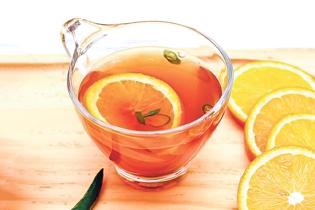 মাল্টা ও মরিচের চা