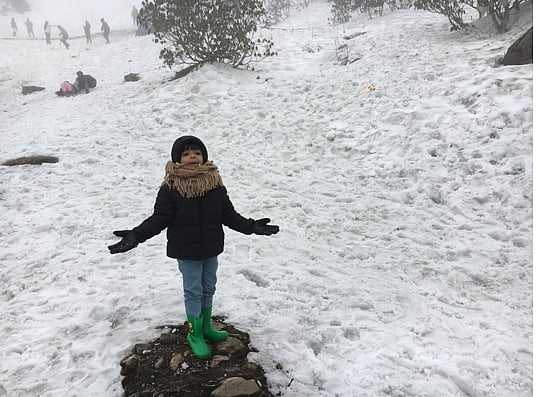 টিসমগো লেকে শুধুু বরফ আর বরফ। ছবি: লেখক