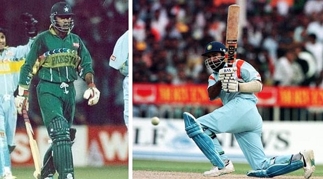 ১৯৯৬ সালে শারজার মাঠে কথার লড়াইয়ে মুখোমুখি হয়েছিলেন আমির সোহেল ও নভজোৎ সিং সিঁধু। সেটি যে কথার লড়াই ছিল না, সেটিই বলেছেন পাকিস্তানের সাবেক অধিনায়ক। ফাইল ছবি