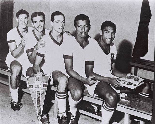 ব্রাজিলের কোপা আমেরিকা দলে সে সময়ের পাঁচ স্ট্রাইকার: আদেমির, জাইর, হেলেনো, জিজিনহো ও সউরিনহা। ছবি: টুইটার