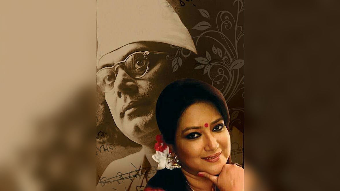 জাতীয় কবি কাজী নজরুল ইসলামকে নিয়ে ‘আমিই নজরুল’ অনুষ্ঠানে আসছেন কবির কনিষ্ঠ নাতনি অনিন্দিতা কাজী। ছবি: ফেসবুক