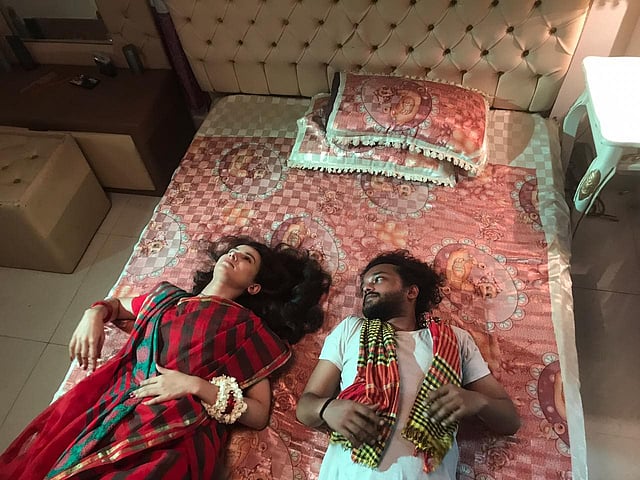 অ্যালেন শুভ্রর কল্পনায় বাসায় মীম মানতাসা। ছবি: সংগৃহীত