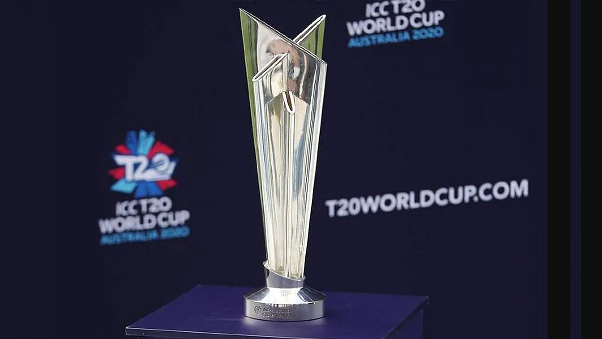 আইসিসি টি-টোয়েন্টি বিশ্বকাপ ট্রফি। ছবি: টুইটার