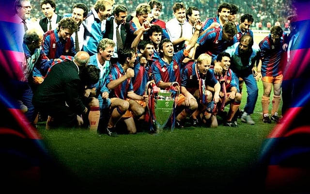 বার্সায় স্বপ্নের মতো এক দল গড়েছিলেন ক্রুইফ। ছবি: বার্সেলোনা