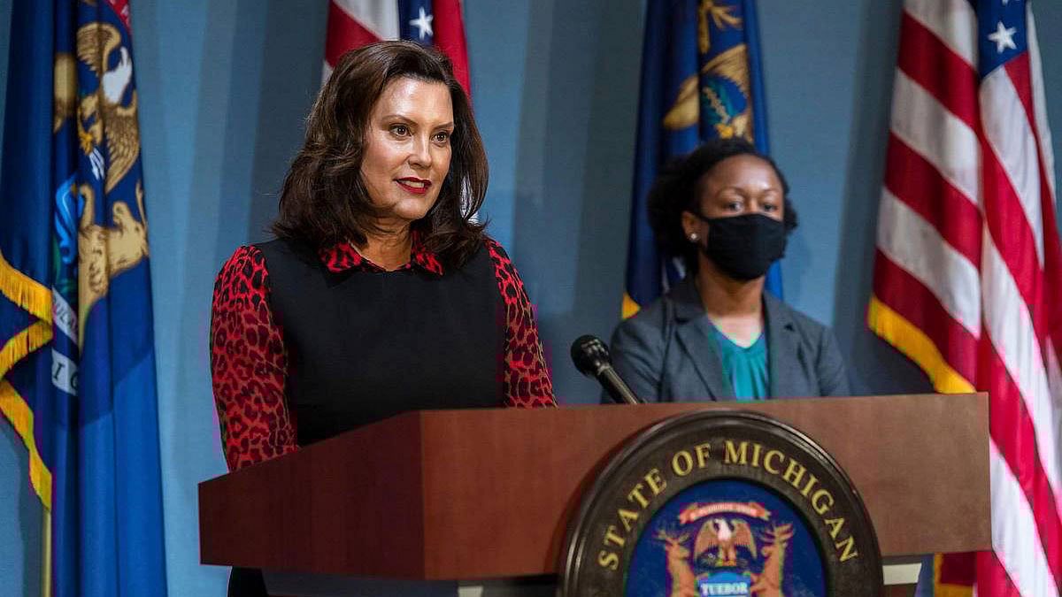 মিশিগানের গভর্নর গ্রিচেন হুইটমার। ছবি: গভর্নরের অফিশিয়াল ওয়েবসাইট থেকে নেওয়া