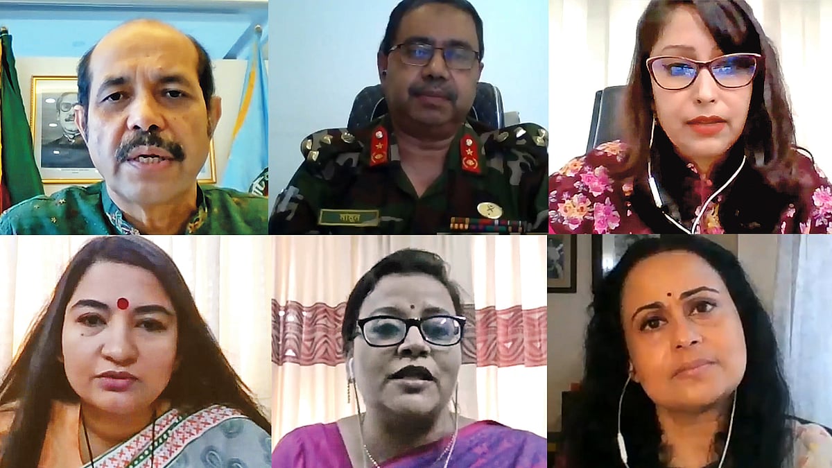 আতিকুল ইসলাম, ব্রিগেডিয়ার জেনারেল মো. মোমিনুর রহমান, আফসানা আলমগীর, তহমিনা জেসমিন, রাবেয়া সুলতানা, আফসানা মিমি।