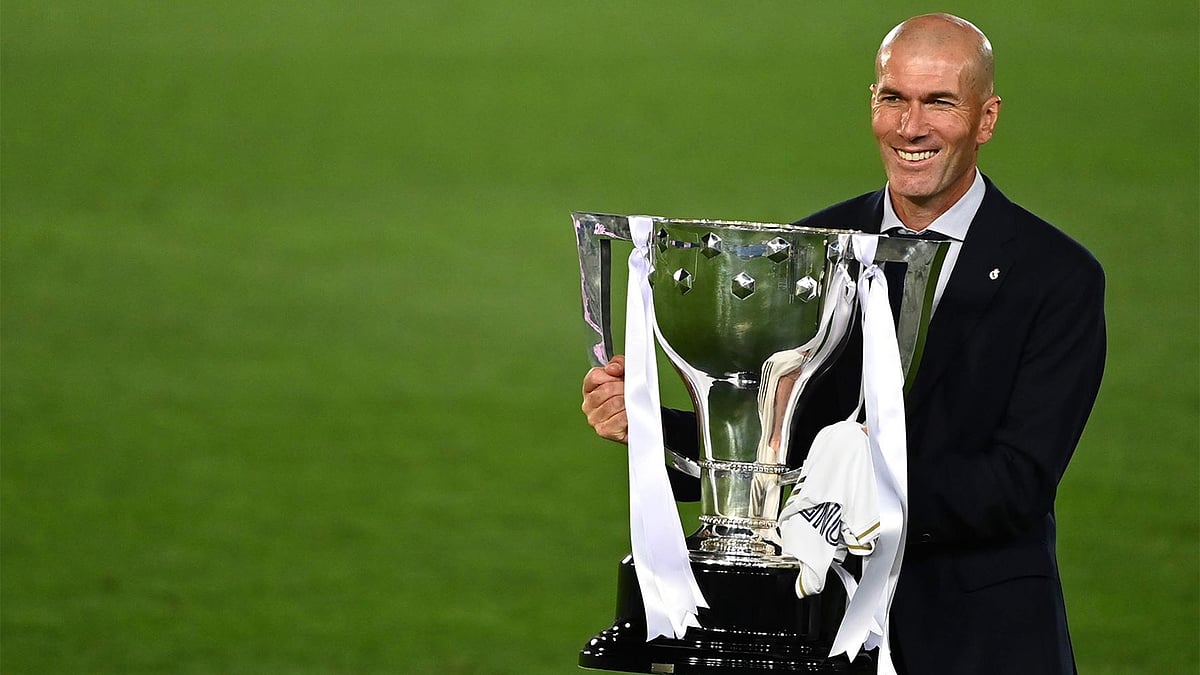 নিজের ক্যারিয়ারের অন্যতম সেরা দিন জিদানের। ছবি: এএফপি