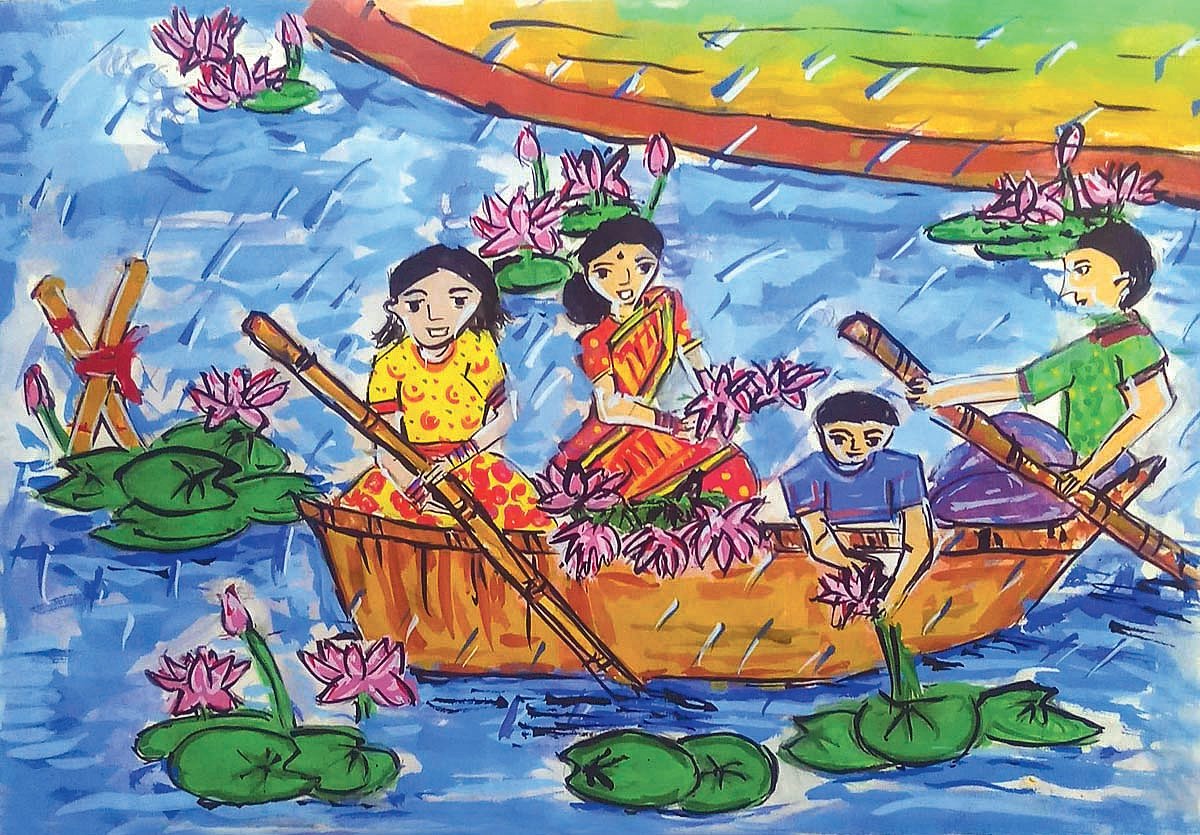 আঁকা: কাজী মাসিয়াত জামান পঞ্চম শ্রেণি, সামারফিল্ড ইন্টারন্যাশনাল স্কুল, ঢাকা