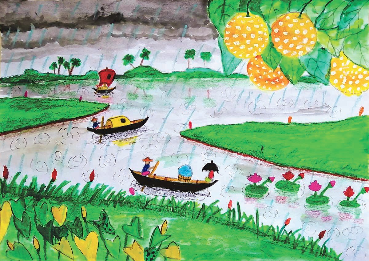 আঁকা: খন্দকার উম্মে হাবিবা    ষষ্ঠ শ্রেণি, সরকারি মডেল গার্লস হাইস্কুল, ব্রাহ্মণবাড়িয়া