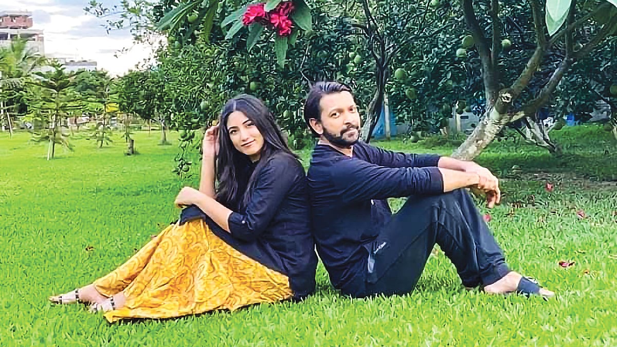 ঈদের নাটকের শুটিংয়ে সাফা কবির ও তাহসান