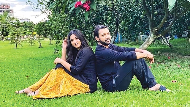 ঈদের নাটকের শুটিংয়ে সাফা কবির ও তাহসান