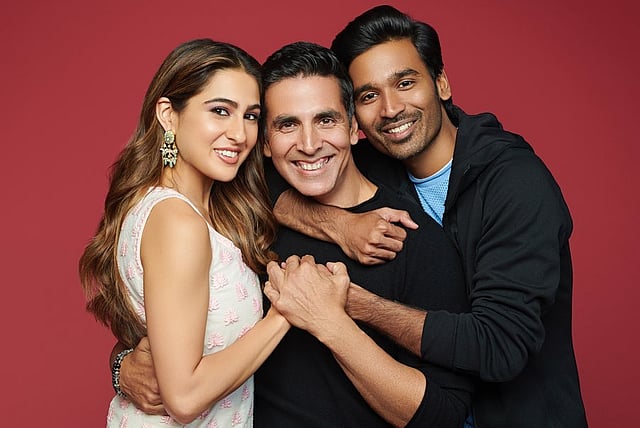 ‘আতরঙ্গি রে’ ছবিতে দেখা যাবে অক্ষয় কুমার, সারা আলী খান আর ধানুশকে। ছবি: ইনস্টাগ্রাম