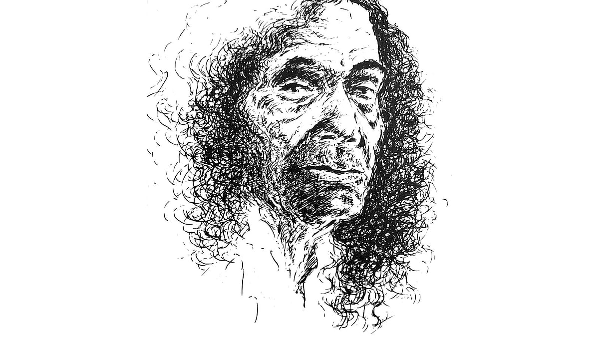 এস এম সুলতানের আত্মপ্রতিকৃতি। এটি এঁকে ইনাম আহমেদ চৌধুরীকে উপহার দিয়েছিলেন তিনি