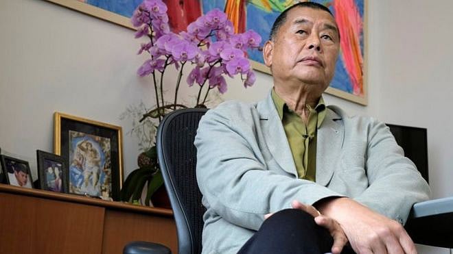 হংকংয়ের গণতন্ত্রপন্থী মিডিয়া মোগল জিমি লাই। ছবি: রয়টার্স