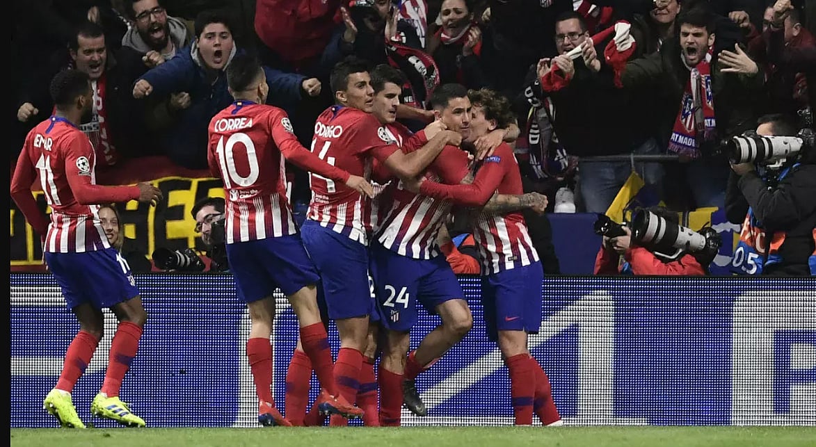 করোনা আঘাত হেনেছে অ্যাটলেটিকোতে। ছবি: এএফপি