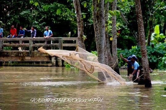 বানের পানিতে মাছ ধরা। ফেঞ্চুগঞ্জ, সিলেট ৮ আগস্ট। ছবি: ফরিদ উদ্দিন আজমানী