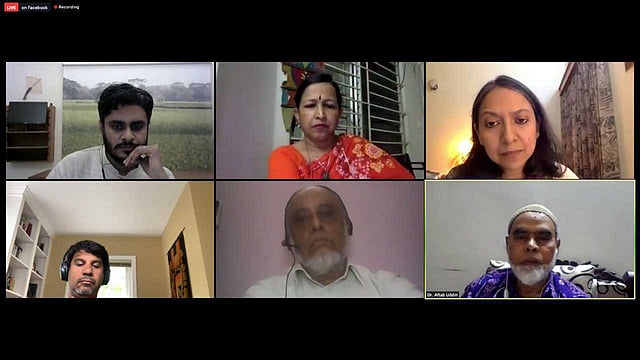 ‘কোভিড-১৯ অতিমারিতে অনানুষ্ঠানিক স্বাস্থ্য সেবাদানকারীদের ভূমিকা ও স্বাস্থ্যনীতিতে এর প্রভাব’ শীর্ষক ওয়েবিনারের আয়োজন করে হেলথ অ্যালায়েন্স বাংলাদেশ এবং জীয়ন। ছবি: সংগৃহীত