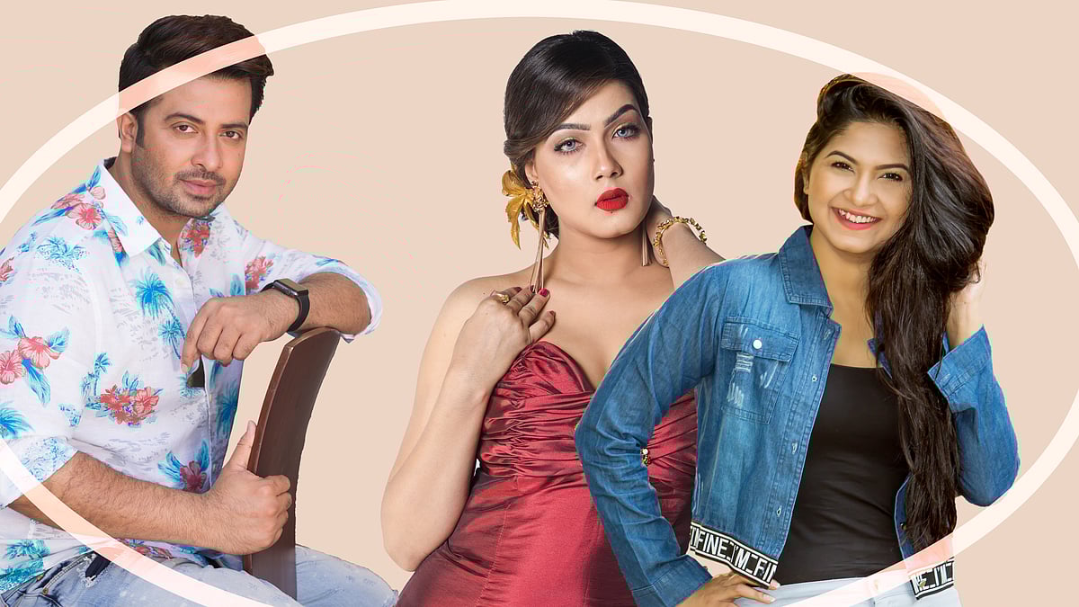 শাকিব, মাহি ও স্পর্শিয়া 