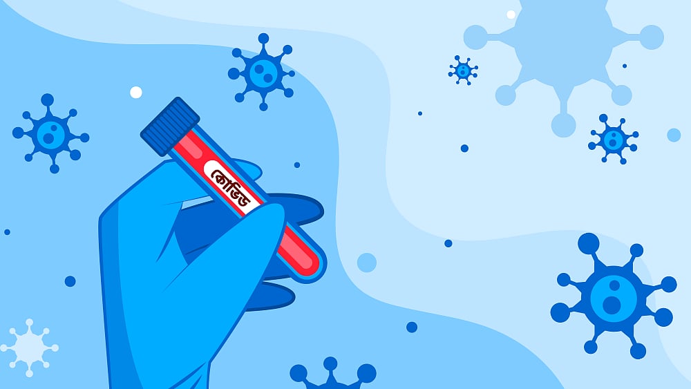 করোনাভাইরাস পরীক্ষার প্রতীকী ছবি। 