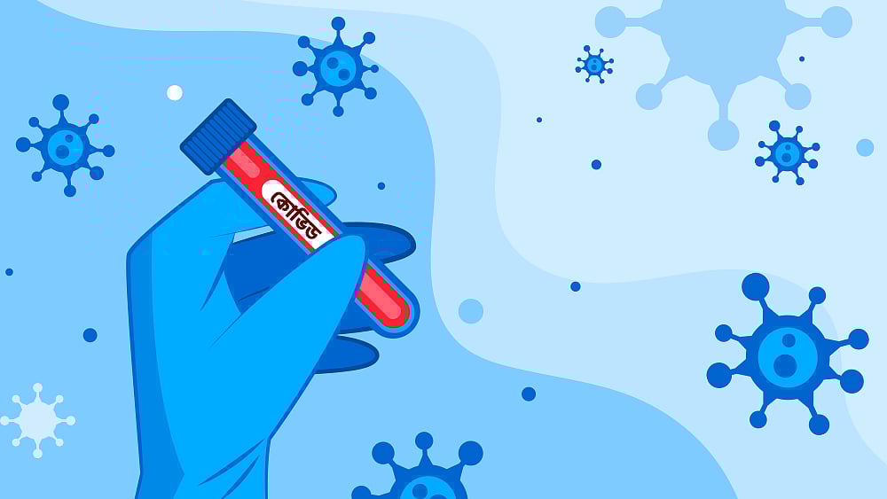 করোনাভাইরাস পরীক্ষার প্রতীকী ছবি।