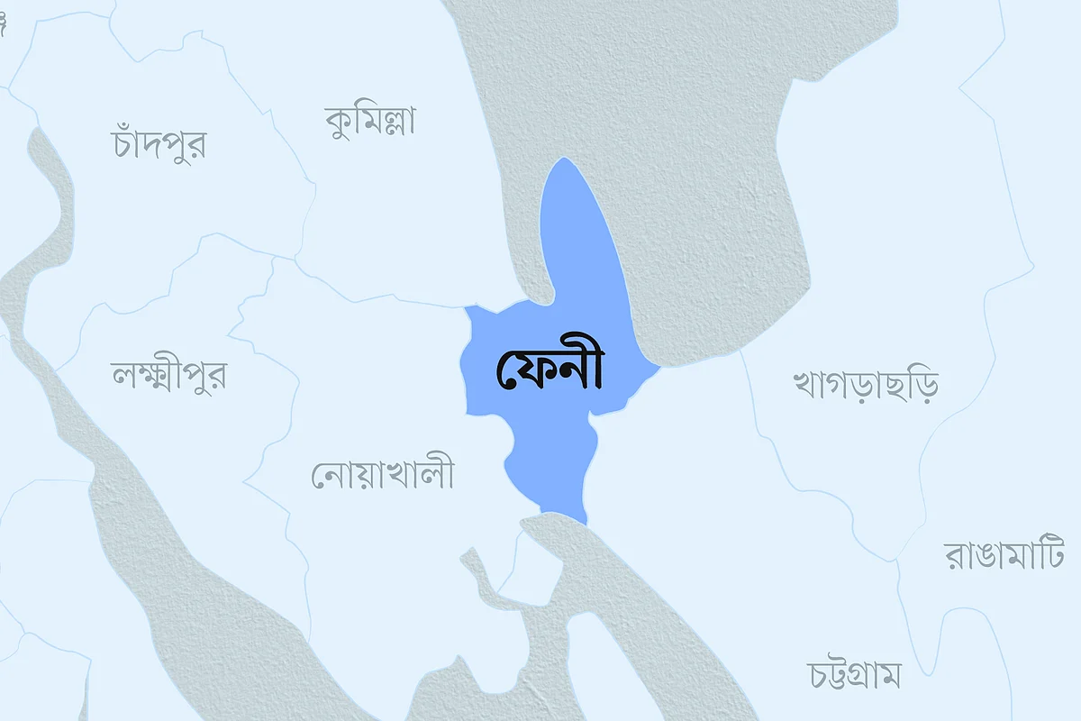 ফেনী জেলার মানচিত্র