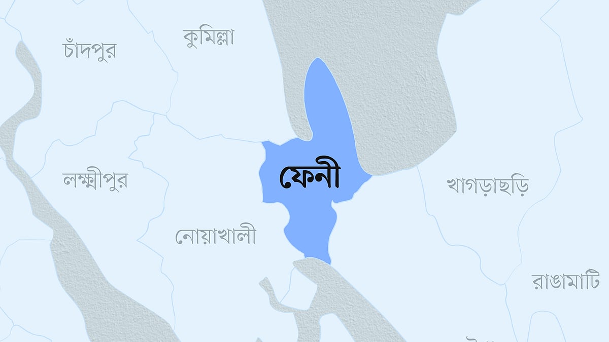 ফেনী জেলার মানচিত্র
