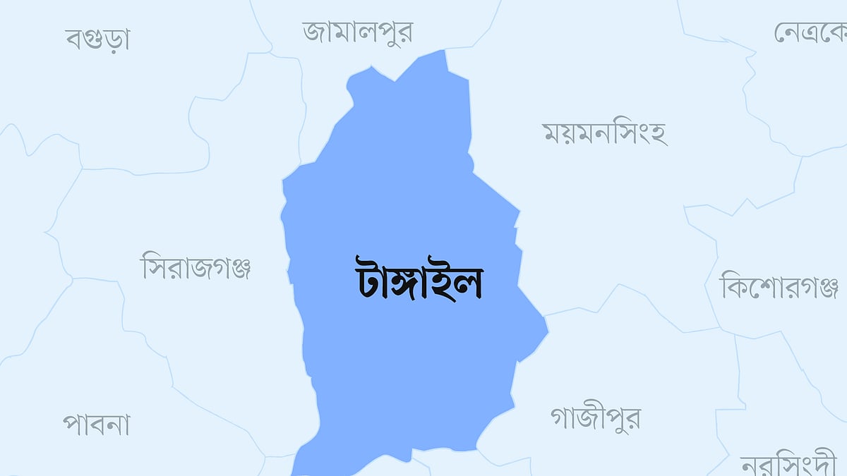টাঙ্গাইল জেলার মানচিত্র