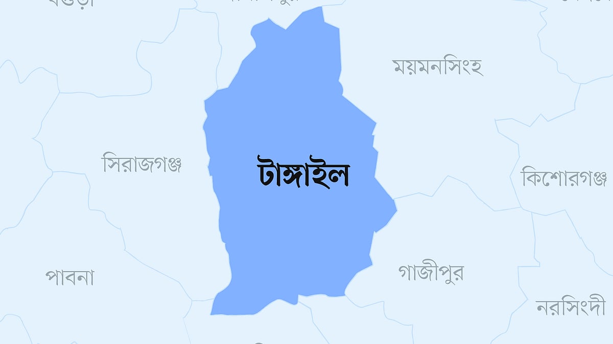 টাঙ্গাইল জেলার মানচিত্র